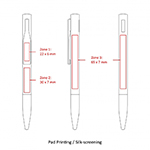 BND83 PEGI, TWIST METAL BALL PEN-Logo